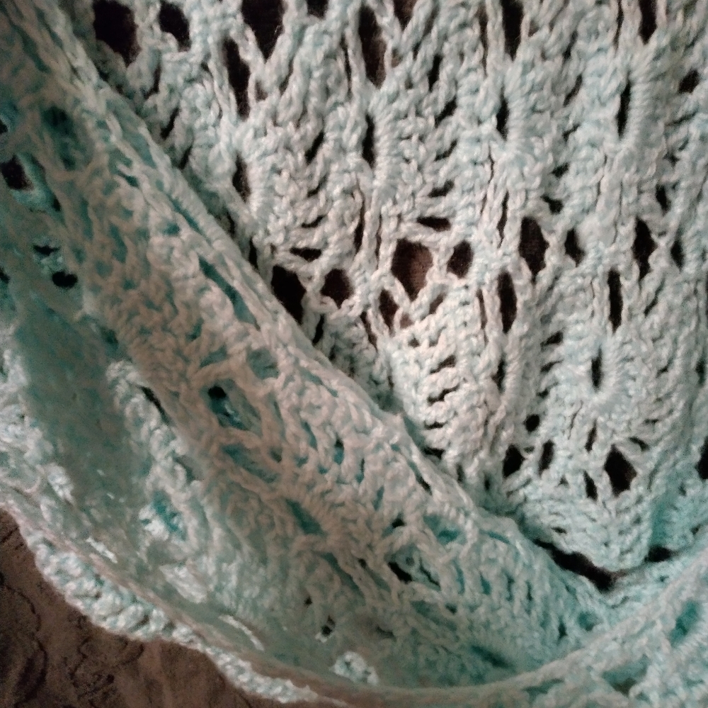 Light Aqua/Mint shawl/scarf